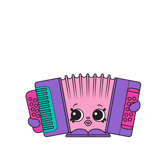 Shopkins 8059 Hans Accordion a Rare Shopkin