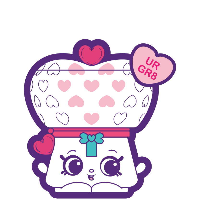 Shopkins 9003 Bubble Gum Sweetheart a Common Shopkin