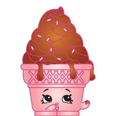 Shopkins #2-066 - Ice-cream Dream - a Common Shopkin