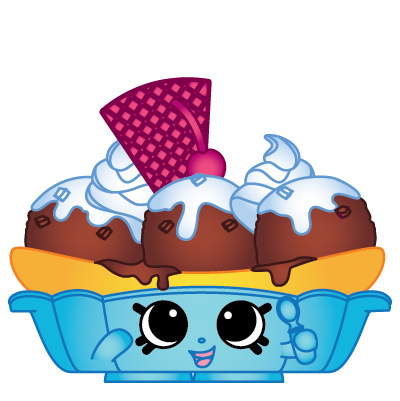 Shopkins #FF-008 - Banana Splitty - a Exclusive Shopkin